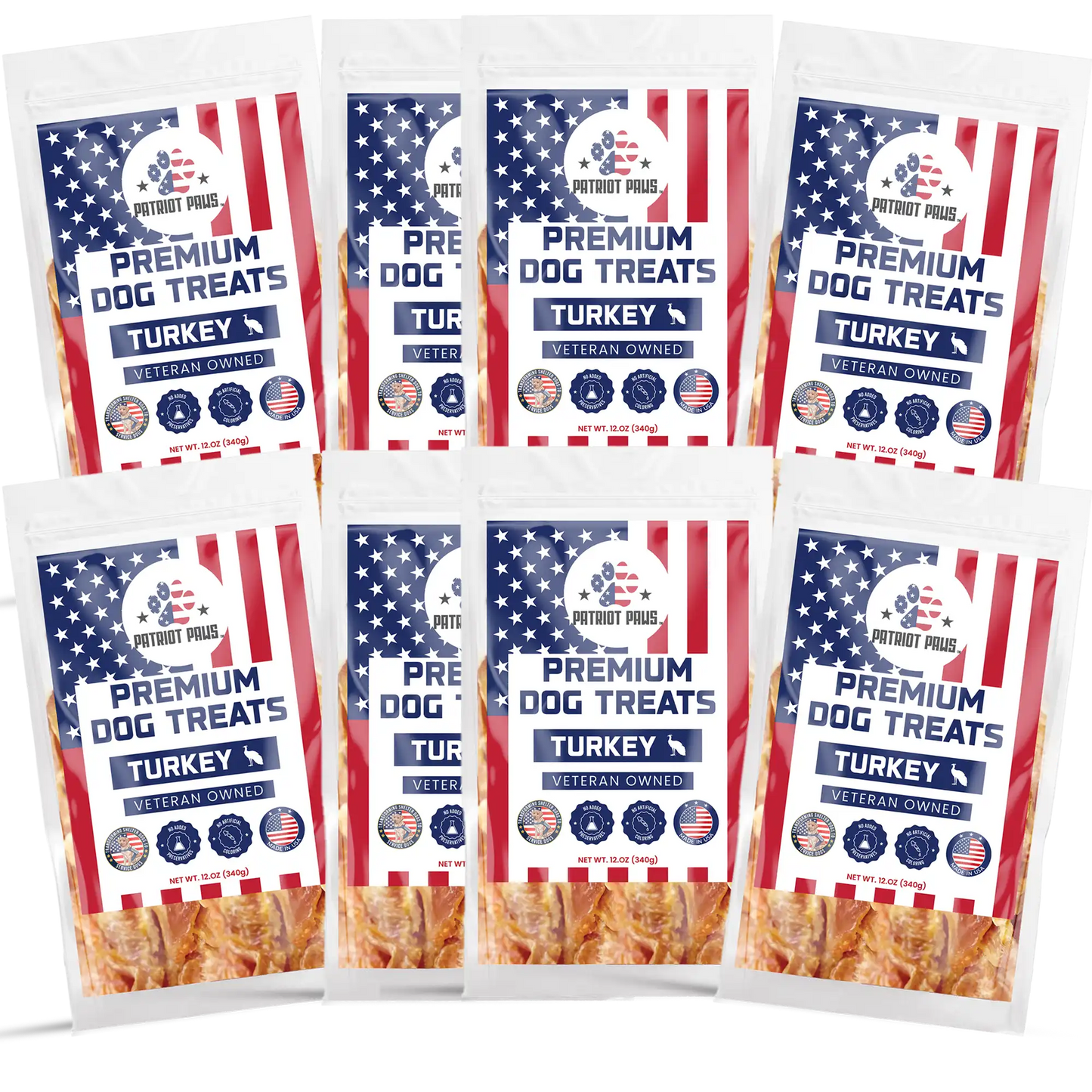 Patriot Paws 100% All Turkey Human Grade Dog Treats